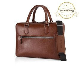 Personalised genuine leather men's laptop bag SL23