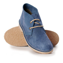 Casualowe damskie półbuty granatowe  DESERT SHOES