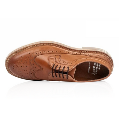 Genuine leather elegant Brogue Shoes Goodyear Welted
