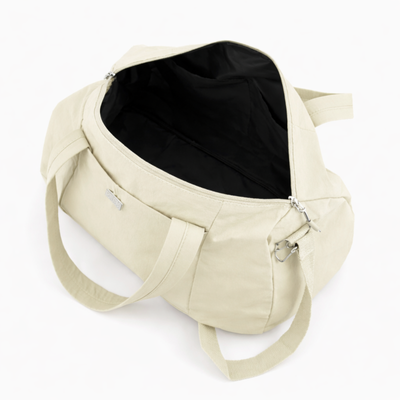 Materiałowa torba sportowa Solier SM05 Shala - beż