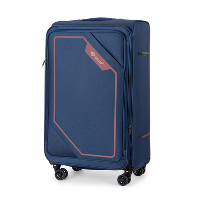 Medium soft luggage M 23'' Solier STL2240 navy-brown