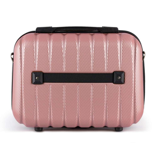 Cosmetic travel case ABS STL902 pink