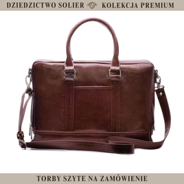 Men's leather shoulder laptop bag SL02 ABERDEEN