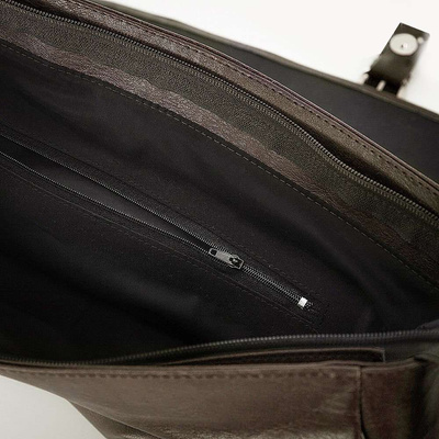 Brown shoulder laptop bag Solier S12