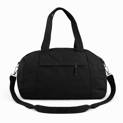 Torba weekendowa podróżna skórzana Solier SL39 Astrin czarna 