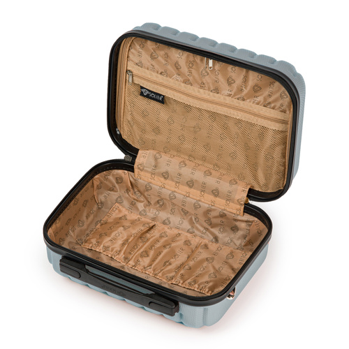 Cosmetic travel case ABS STL902 silver