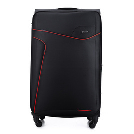 Large soft luggage L Solier STL1651 black-red