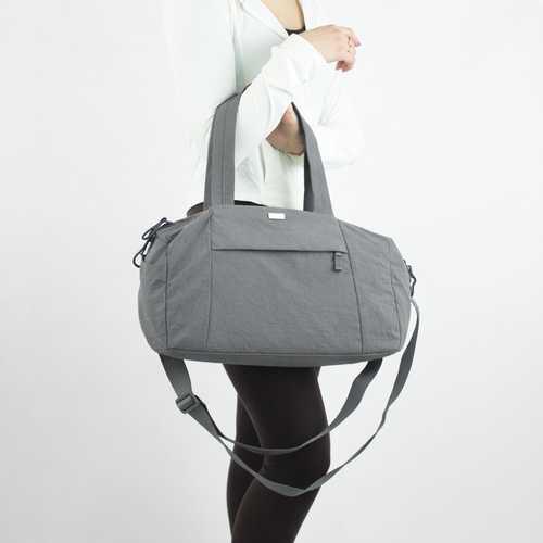 Sportowa torba materiałowa fitness Solier FB52 Lunea - szara