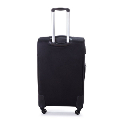 Medium soft luggage M Solier STL1311 black-red