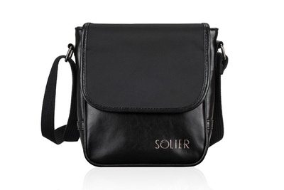 MEN'S GENUINE LEATHER SHOULDER BAG SL07 DERRY BLACK