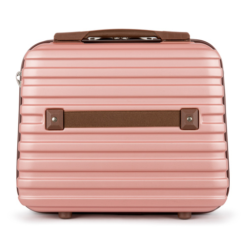 Cosmetic travel case ABS STL957 pink