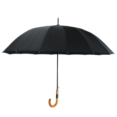 Duży parasol przeciwdeszczowy rodzinny - czarny