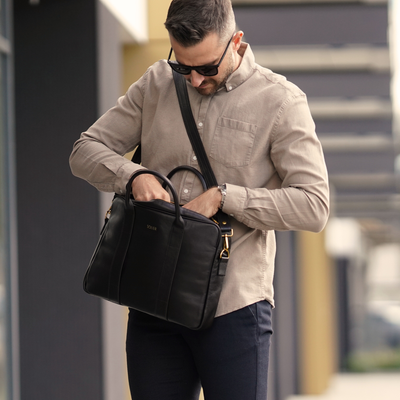 Skórzana męska torba na laptopa Solier SL20 EDYNBURG