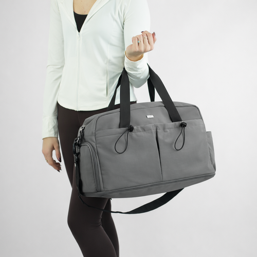 Torba weekendowa podróżna skórzana Solier SL39 Astrin czarna 