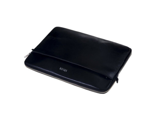 Genuine leather laptop case 13' Solier Black