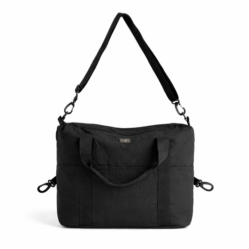 Genuine leather woman's laptop bag FL25 black with snake pattern