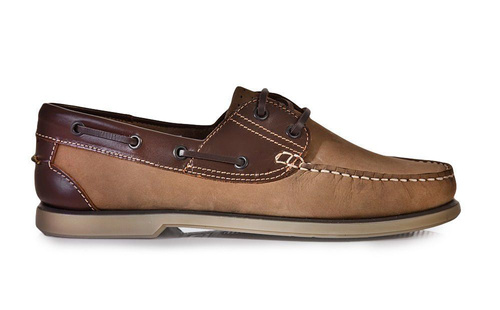 Men's leather moccasins brown M551BN