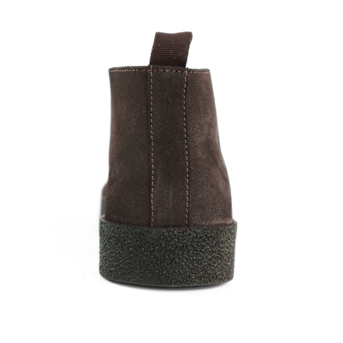 Men's stylish leather Chukka shoes / boots dark brown M467DBS