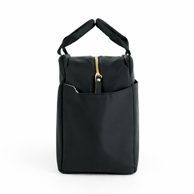 Torba weekendowa podróżna skórzana Solier SL39 Astrin czarna