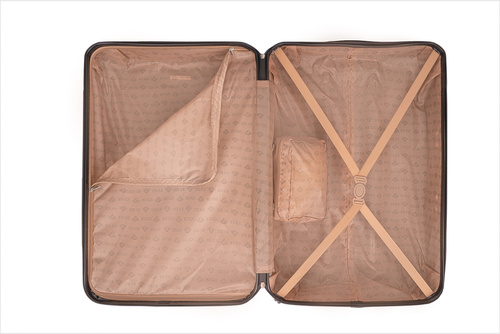 MEDIUM SUITCASE 22' STL945 ABS BROWN