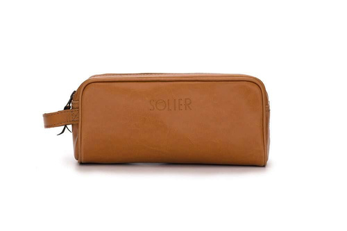 Elegant leather men's beauty bag SOLIER SZETLAND