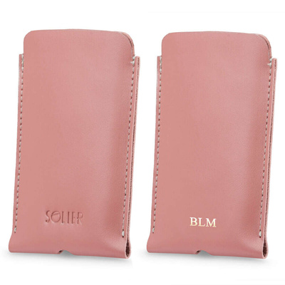 Leather case for IPhone 13/14 Solier SA57 pink 