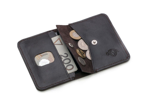 PERSONALISED GENUINE LEATHER WALLET WITH COIN HOLDER SW16