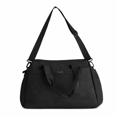 Genuine leather woman's laptop bag FL25 black with snake pattern