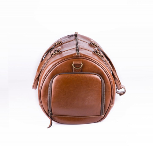 GENUINE LEATHER MEN'S WEEKEND BAG SL19 BRANDON VINTAGE BROWN