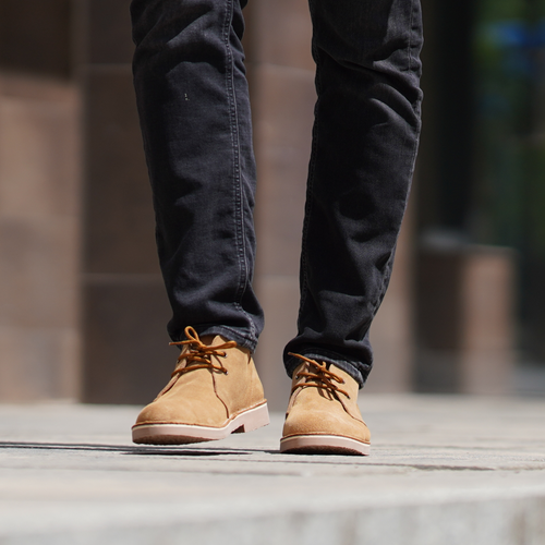 Men's stylish leather Chukka shoes boots M467BS