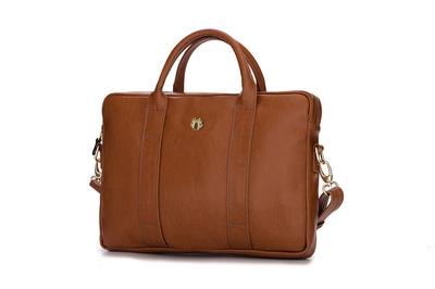 Elegant shoulder laptop bag Felice Gold Dulce