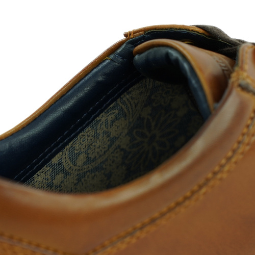 Men's stylish leather Chukka shoes / boots dark brown M467DBS