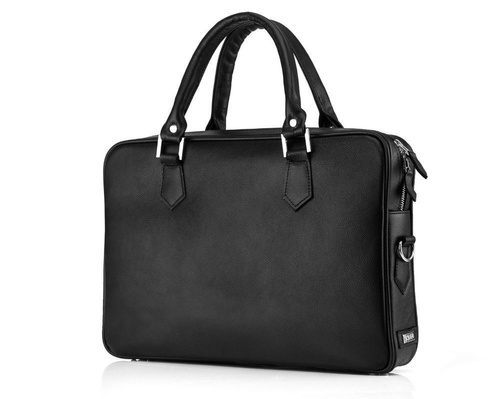 Genuine leather laptop bag Solier SL22 black