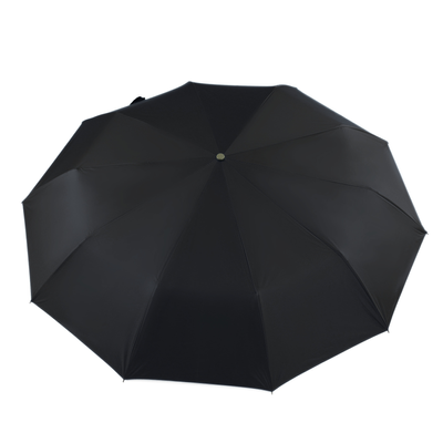 Składany mały parasol z odblaskowymi elementami - czarny