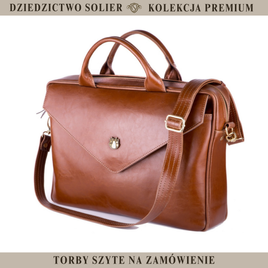 Genuine leather woman's laptop bag FL15 Positano vintage brown