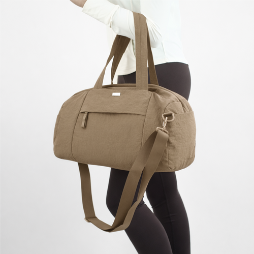 Sportowa torba materiałowa fitness Solier FB52 Lunea - beżowy