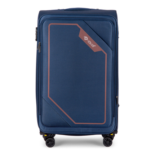 Large soft luggage XL 29'' Solier STL2240 navy-brown