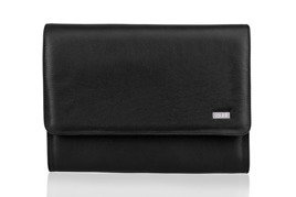 Genuine leather conference folder Solier SA01 OBAN black