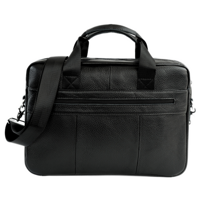 Torba weekendowa podróżna skórzana Solier SL39 Astrin czarna