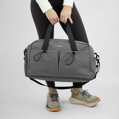 Materiałowa sportowa torba na trening SM06 Moira - szara