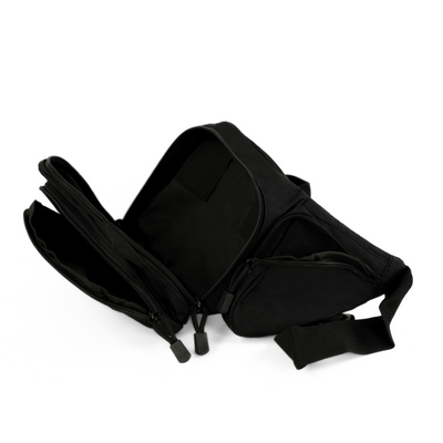 Genuine leather woman's laptop bag FL25 black with snake pattern