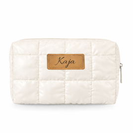 Personalizowana pikowana kosmetyczka - kremowy