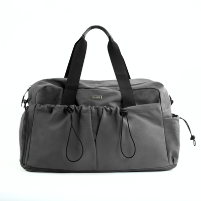 Materiałowa sportowa torba na trening SM06 Moira - szara