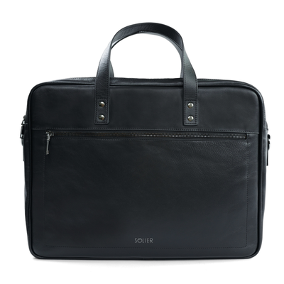 GENUINE LEATHER SHOULDER BAG SL05 NEWBRIDGE BLACK