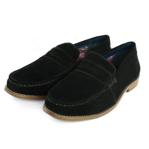 Men's stylish leather Chukka shoes / boots dark brown M467DBS