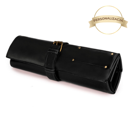 Personalizowane skórzane etui na noże Solier SA44 czarne