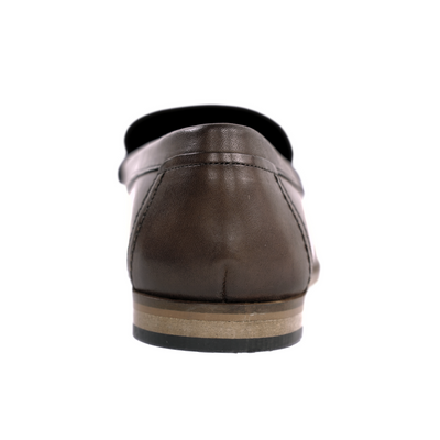 Men's stylish leather Chukka shoes / boots dark brown M467DBS