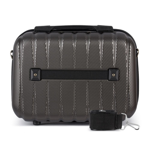 Cosmetic travel case ABS STL902 dark grey