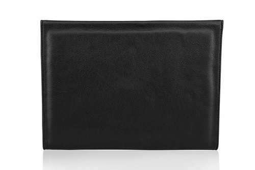 Genuine leather conference folder Solier SA01 OBAN black