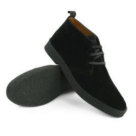 Men's stylish leather Chukka shoes / boots dark brown M467DBS